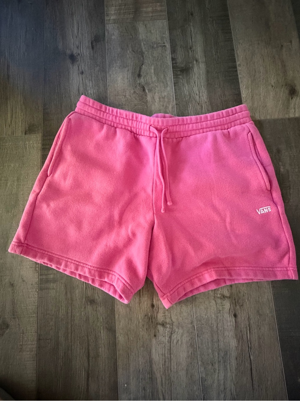 Vans men Pink Fleece Drawstring Shorts